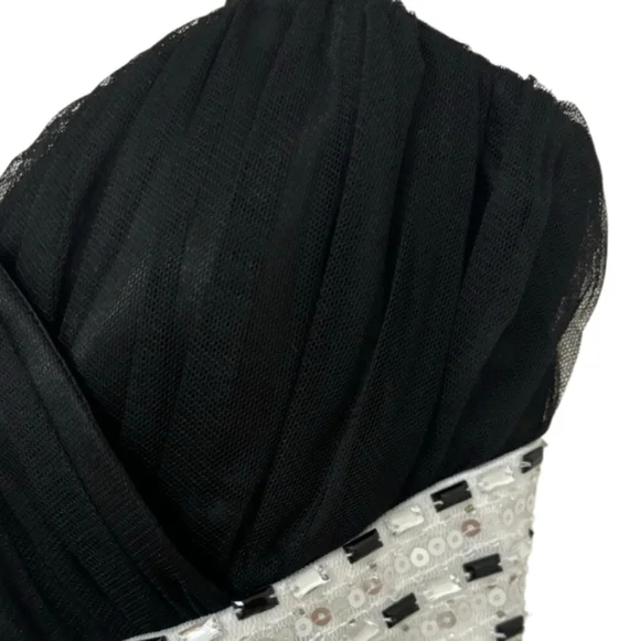 Deb Y2k Bead & Sequins Embellishment  Mini Dress Size 3/4 - Picture 9 of 14